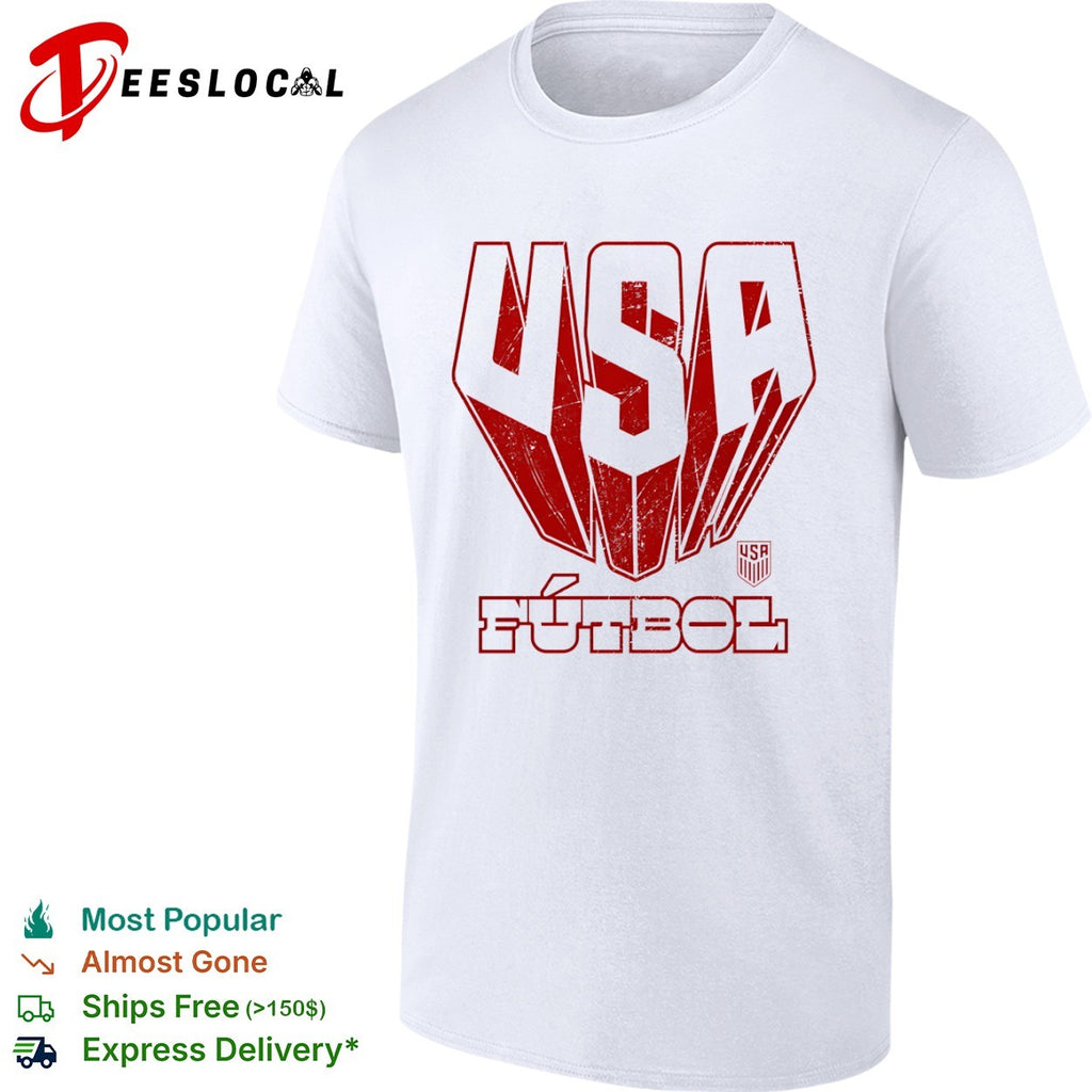 USA soccer red logo futbol shirt