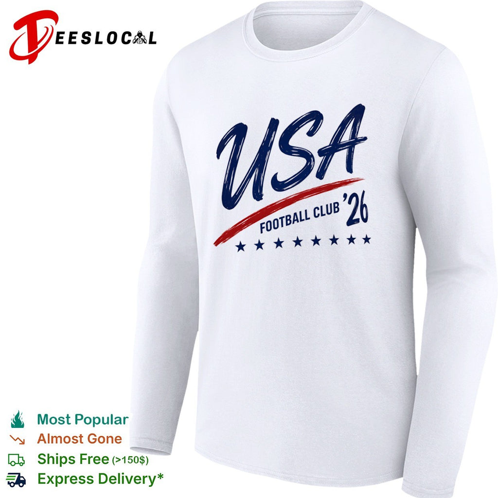 USA soccer team stars line football club 26 shirt