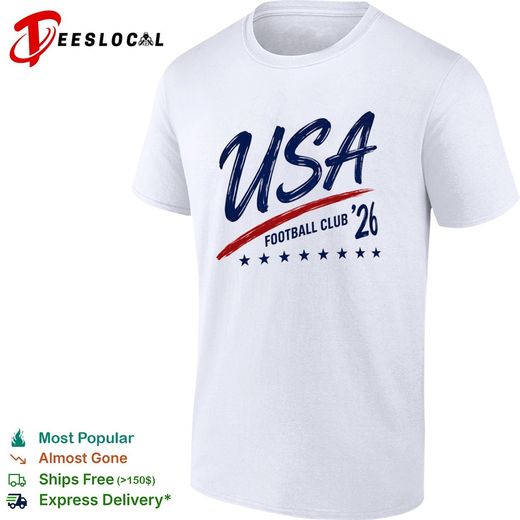 USA soccer team stars line football club 26 shirt