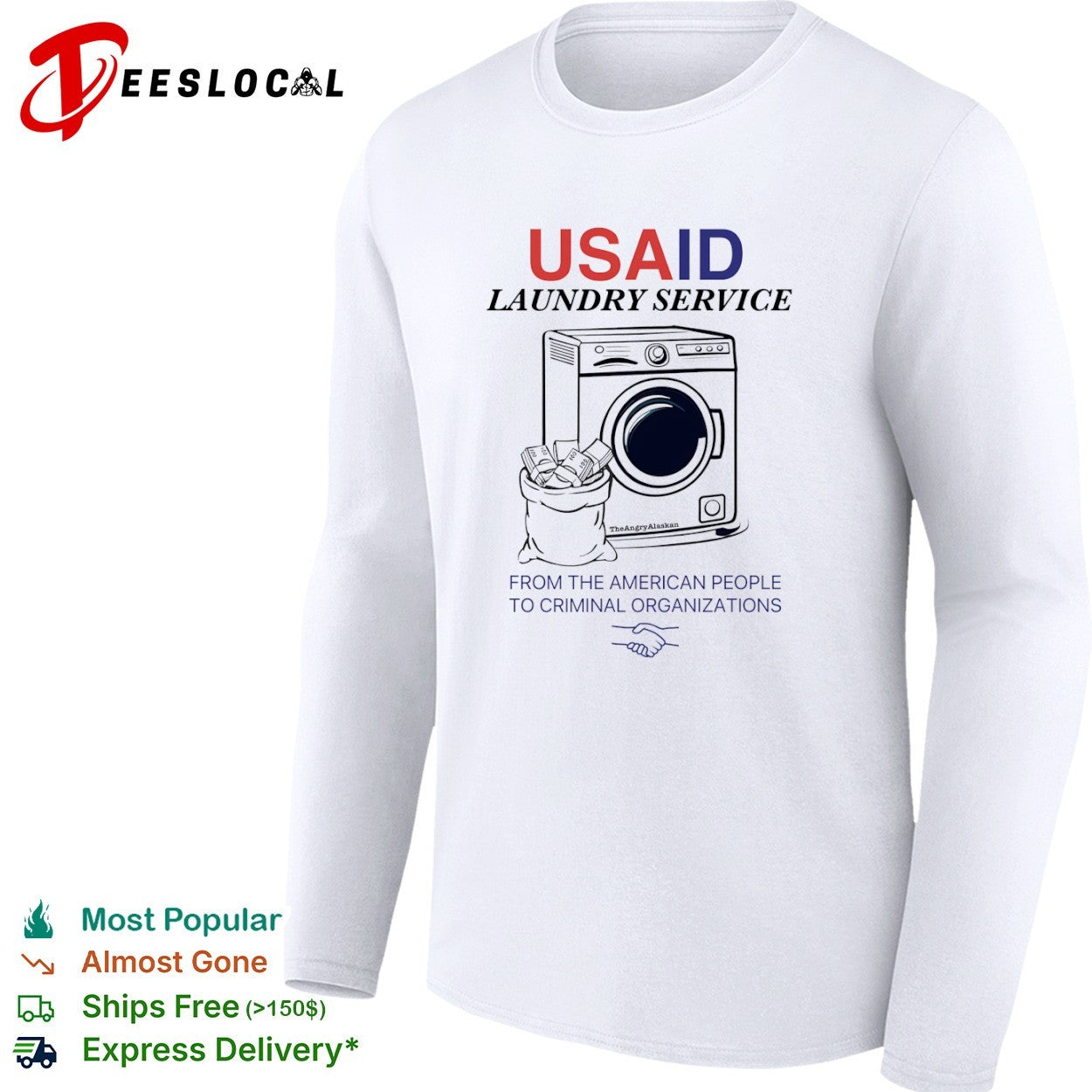 USAID laundry service from the American people to criminal shirt
