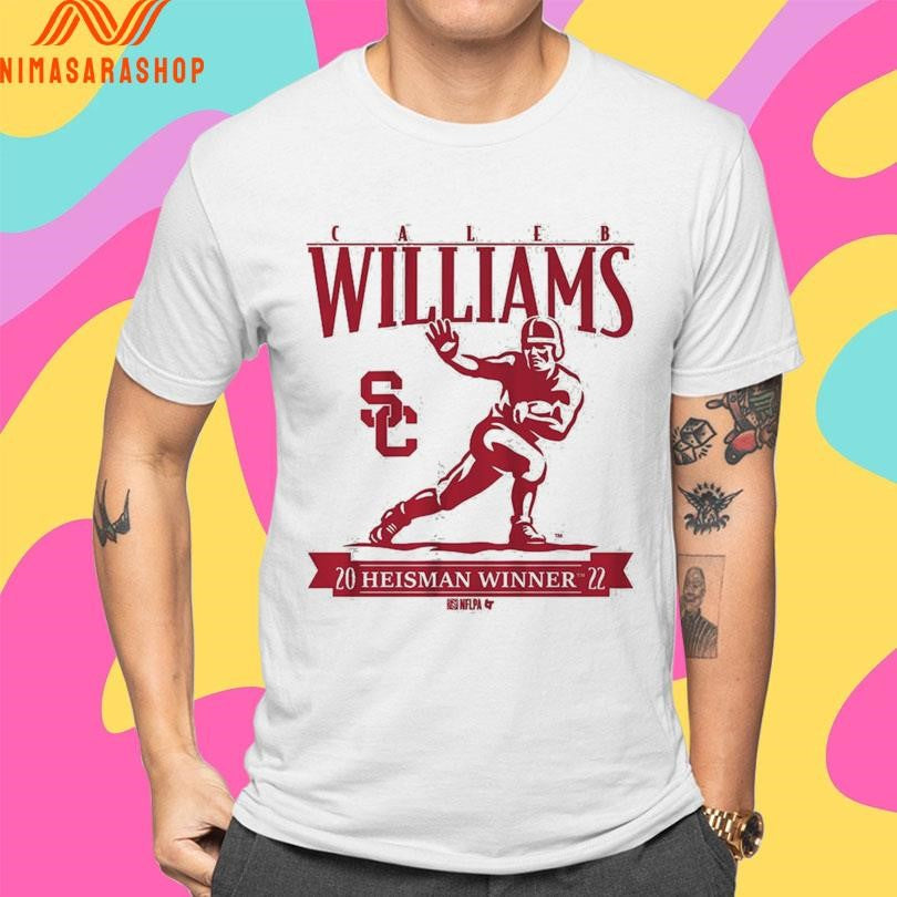 USC Trojans Football Caleb Williams Heisman Winner Trophy Shirts