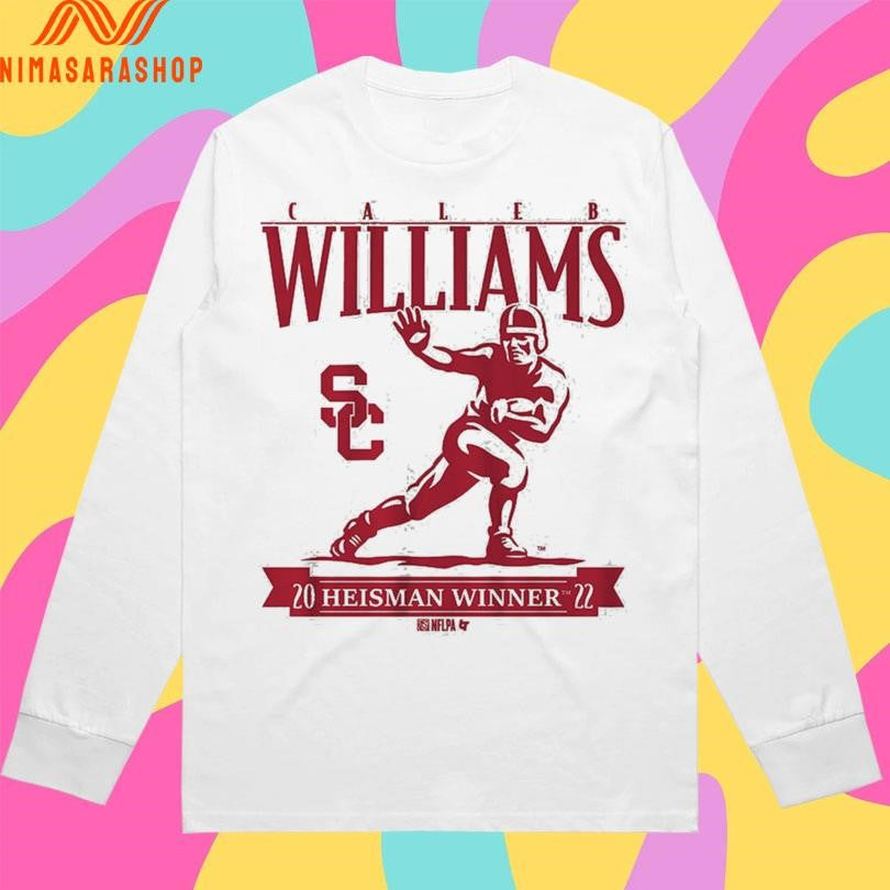 USC Trojans Football Caleb Williams Heisman Winner Trophy Shirts