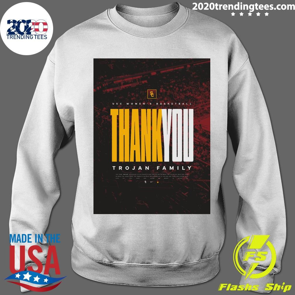 USC Women’s Basketball Thankyou Trojan Family Shirt