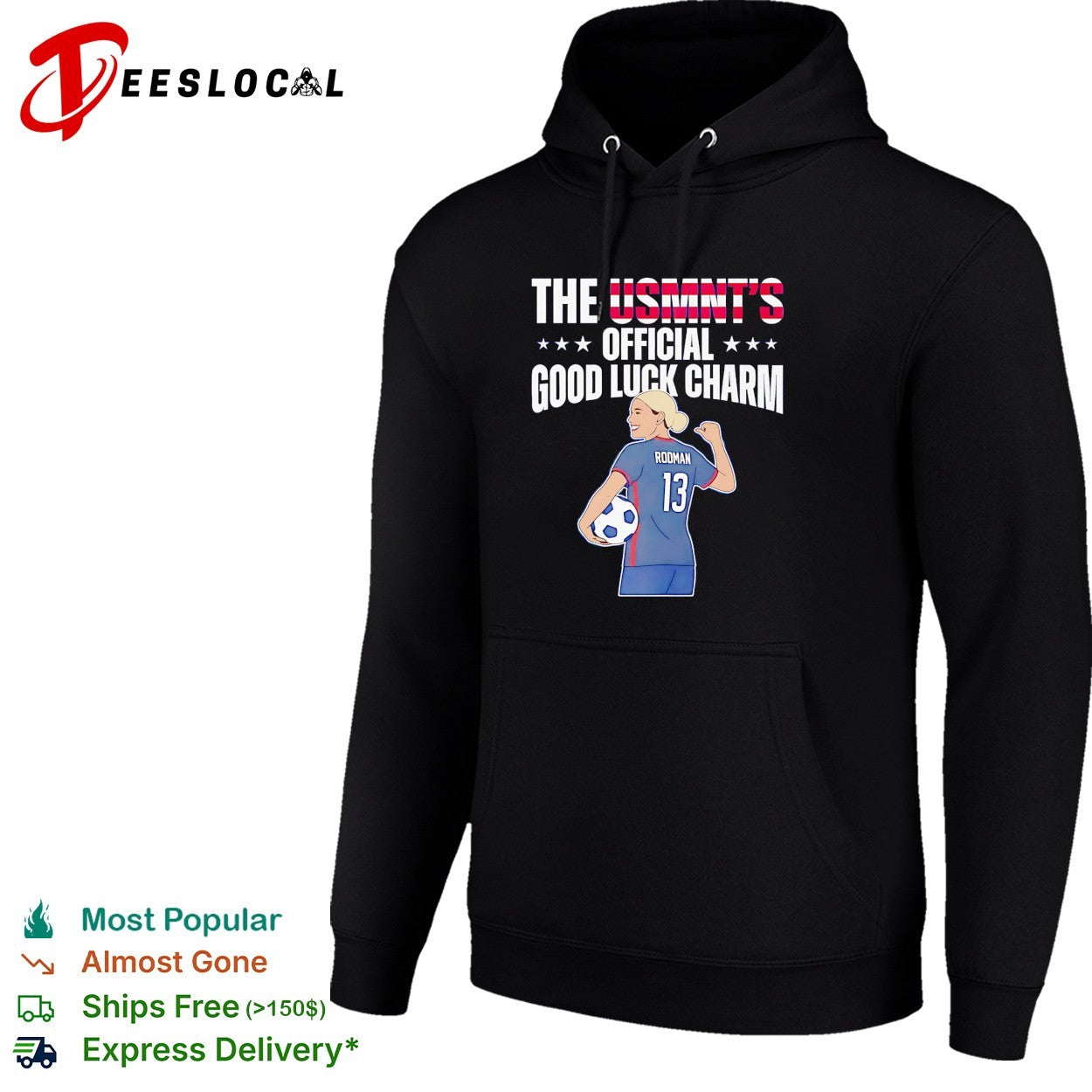 USMNT official good luck charm Rodman shirt