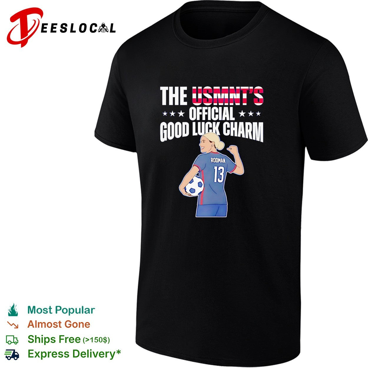 USMNT official good luck charm Rodman shirt