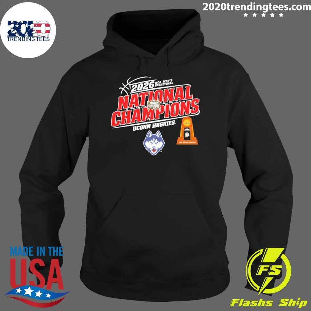 Uconn Huskies 2026 Ncaa Men’s Basketball National Champions Trophy Shirt