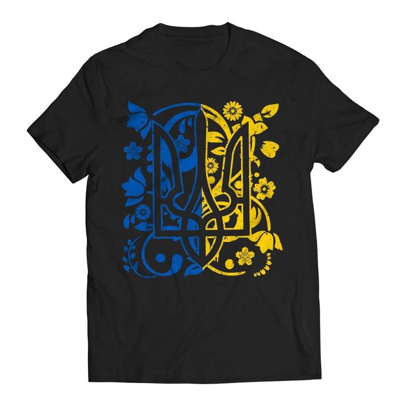 Ukraine Ukrainian Kiev Trysub Flag V. Zelenskyy Ukrainians Support T-Shirt Hoodie Sweatshirt | PrintMintTees.com
