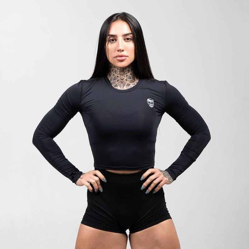 Ultra-Soft Gymreapers Women's Performance Long Sleeve Slim Fit Shirt for Summer Sports Hoodie Sweatshirt | PrintMintTees.com
