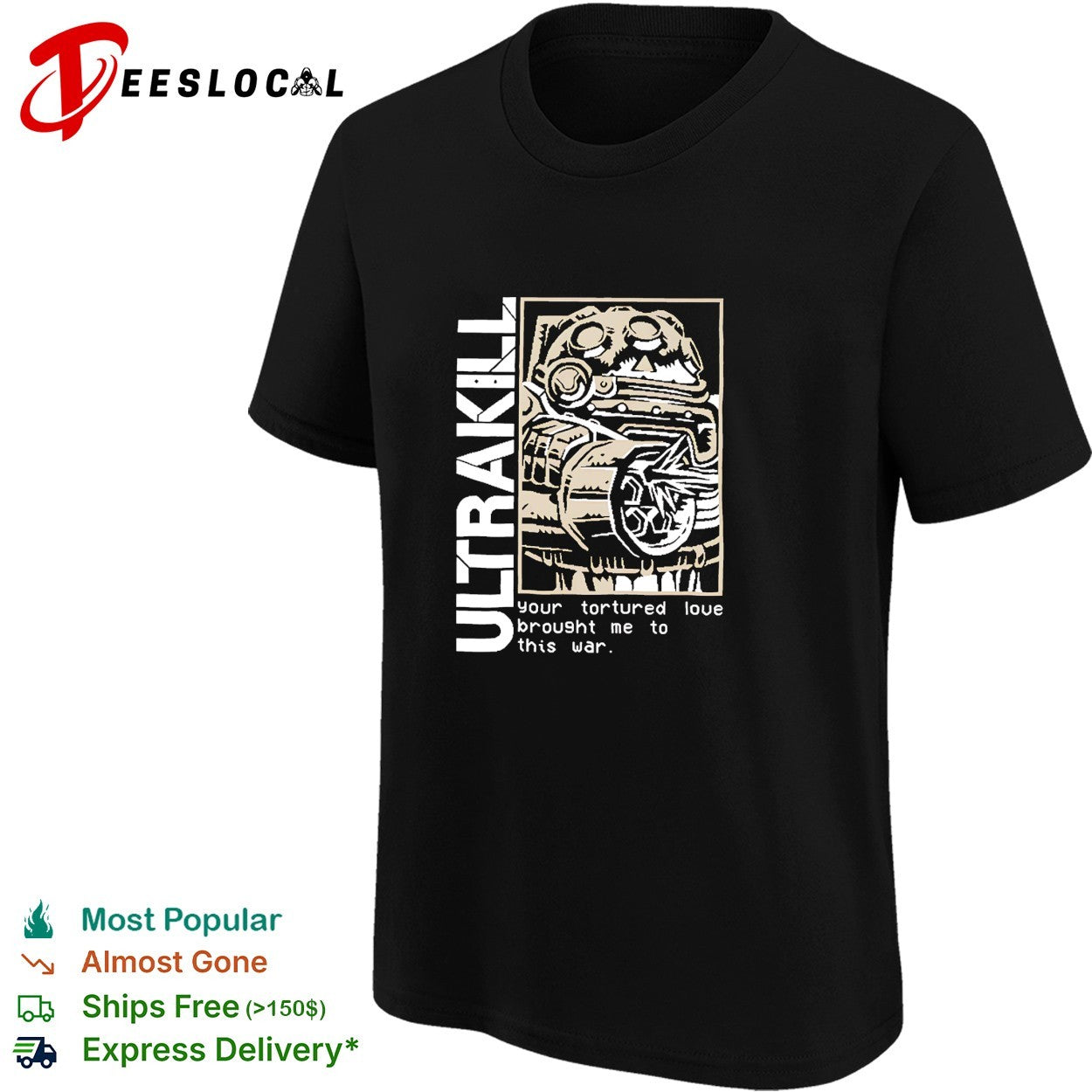 Ultrakill your tortured love video game shirt