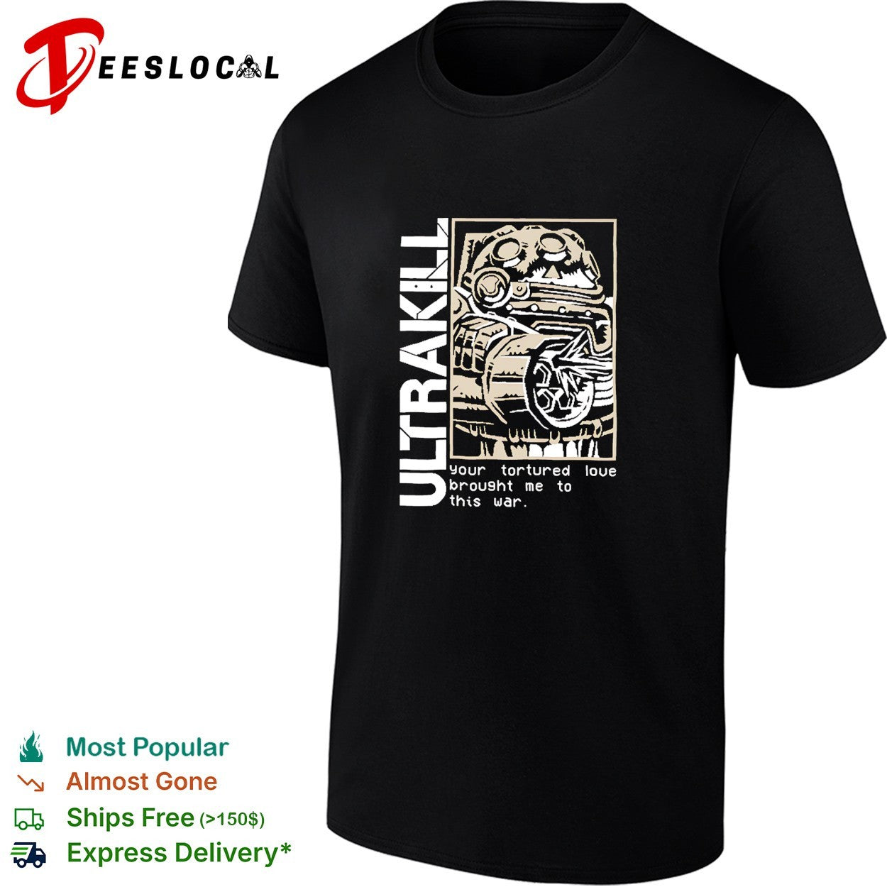 Ultrakill your tortured love video game shirt