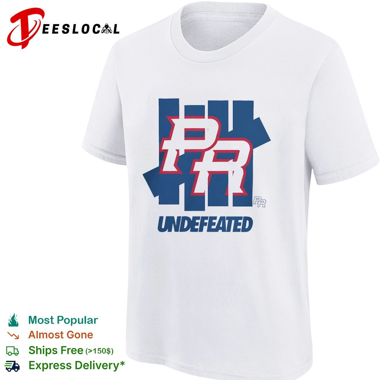 Undefeated Puerto Rico PR shirt