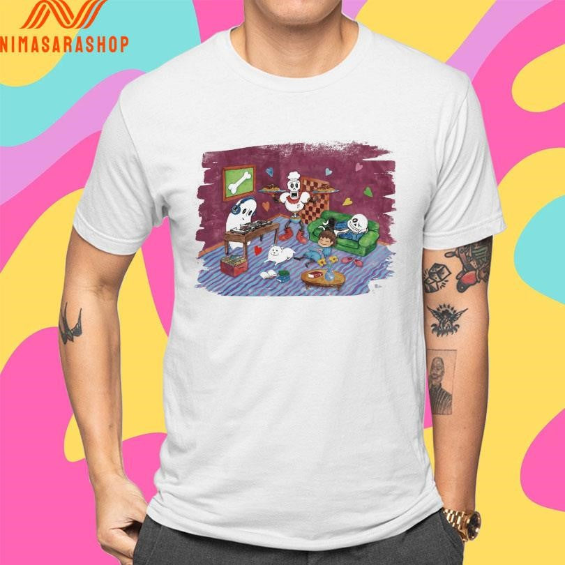 Undertale X Square Enix Chitei De Chill Shirts