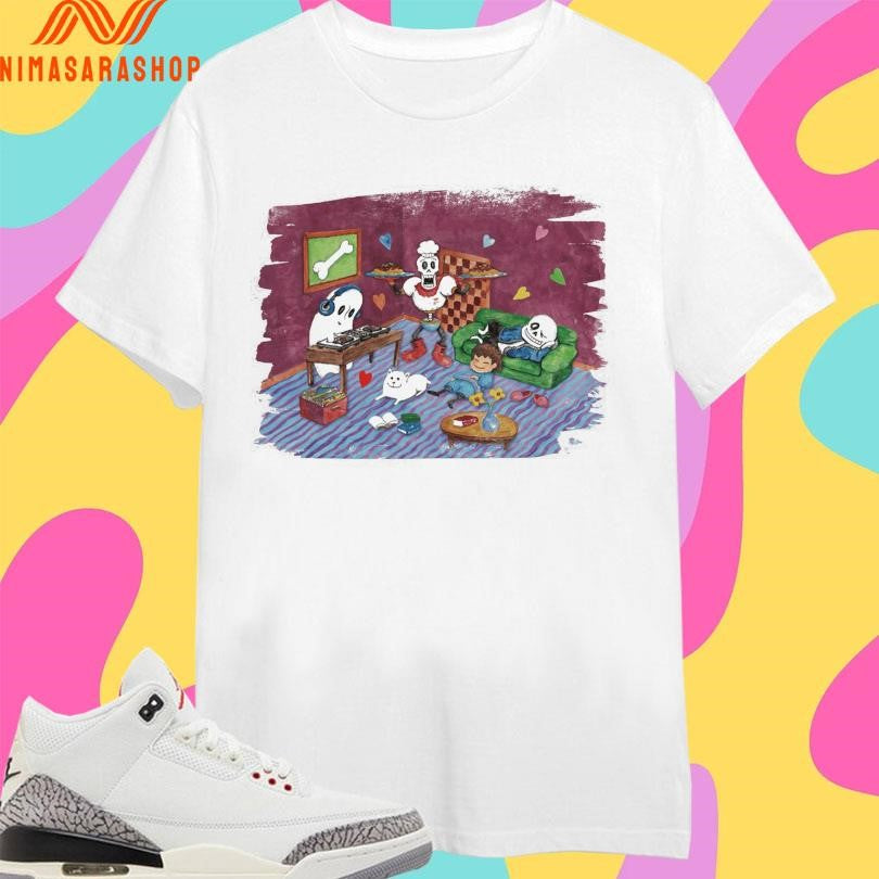 Undertale X Square Enix Chitei De Chill Shirts
