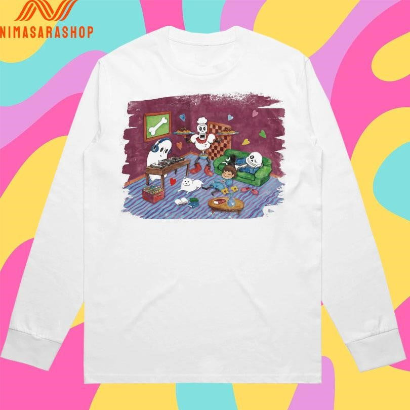 Undertale X Square Enix Chitei De Chill Shirts