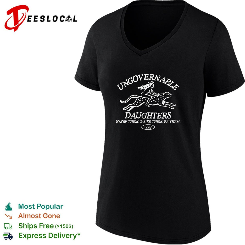 Ungovernable Daughters girl riding leopard 1998 shirt