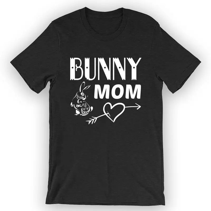 Unisex Bunny Mom T-Shirt Pet Bunny Menswear Top Hoodie Sweatshirt | PrintMintTees.com