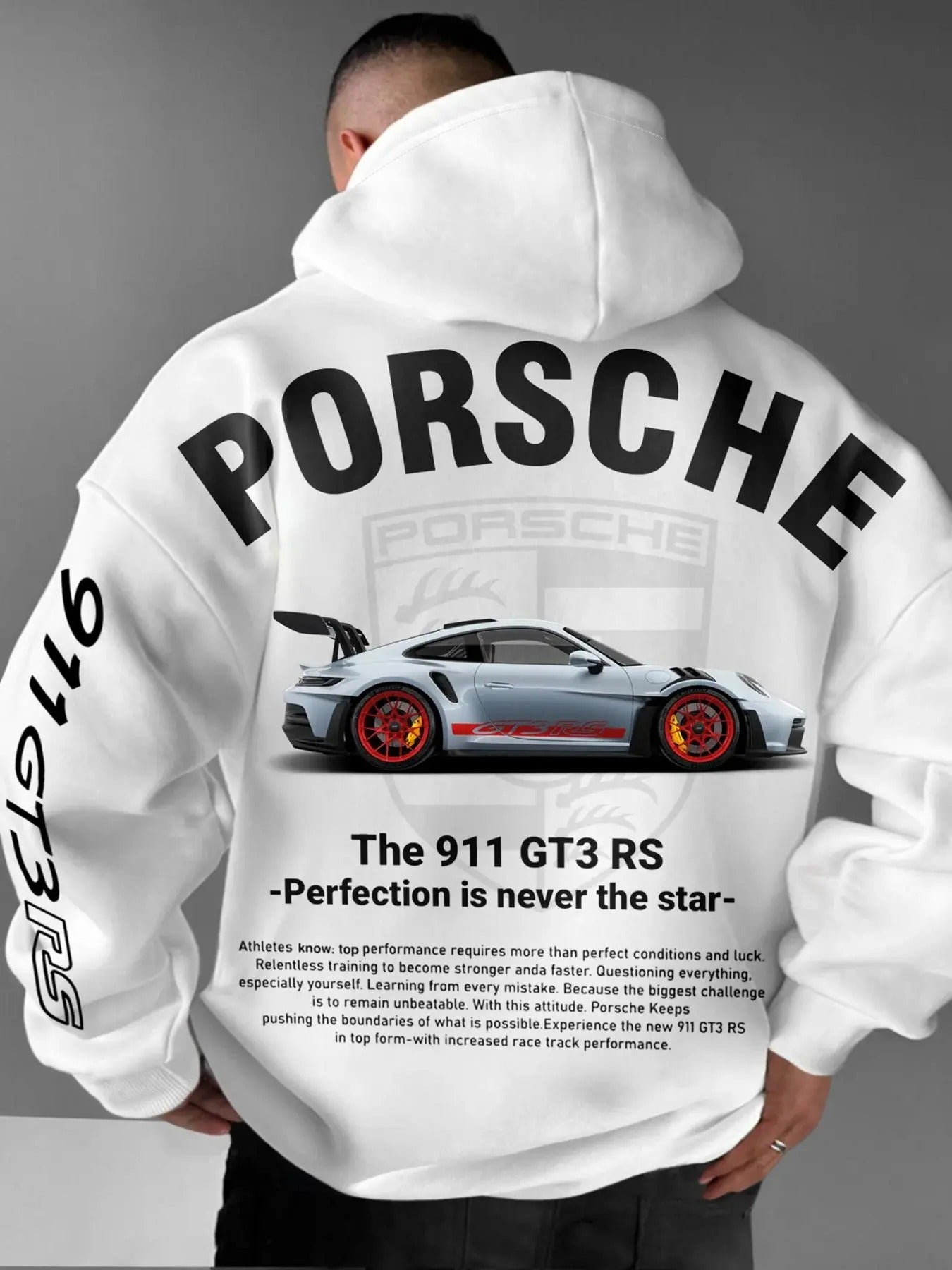 Unisex Car Graphic Print Drop Shoulder Hoodie, Fashion Casual Regular Fit Drawstring Pocket Hooded Sweatshirt for Daily...