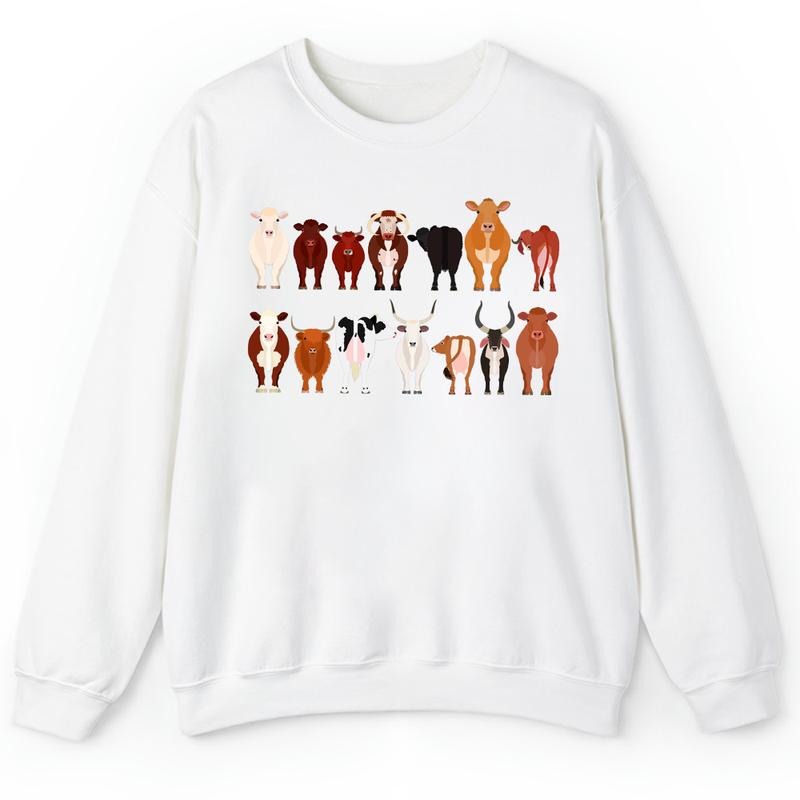 Unisex Cow Lover Animal  T-Shirt  , Sweatshirt  and Hoodie | PrintMintTees.com