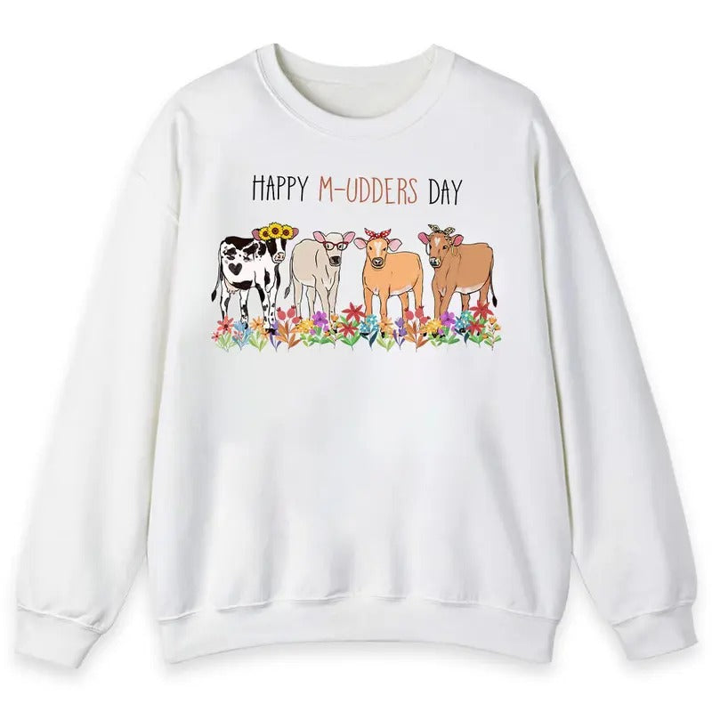Unisex Cow Mothers Day  T-Shirt  , Sweatshirt  and Hoodiestyle{n002}2 Hoodie | PrintMintTees.com
