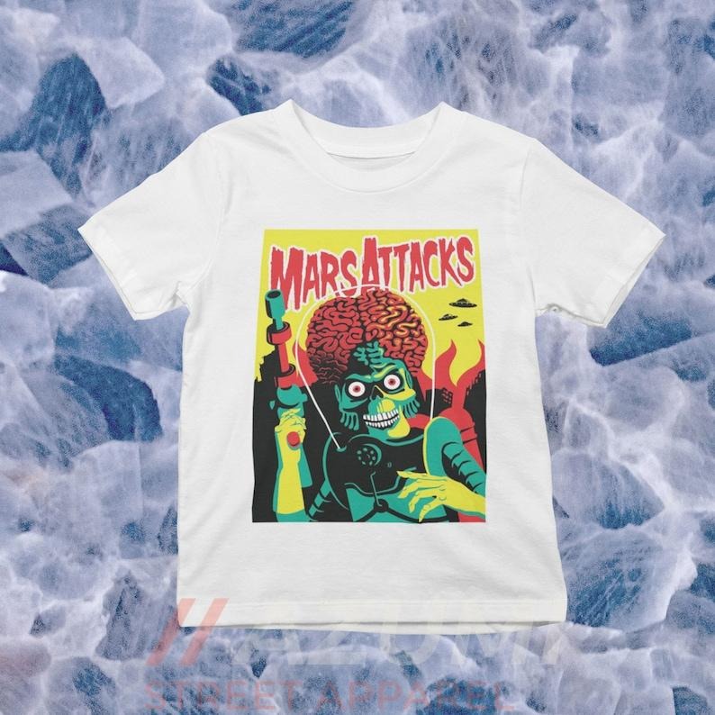 Unisex MARS Attack Shirt, Alien Life Form T-Shirt, Halloween Gift T-Shirt, Thanksgiving t-shirt, Horror Alien Movie...