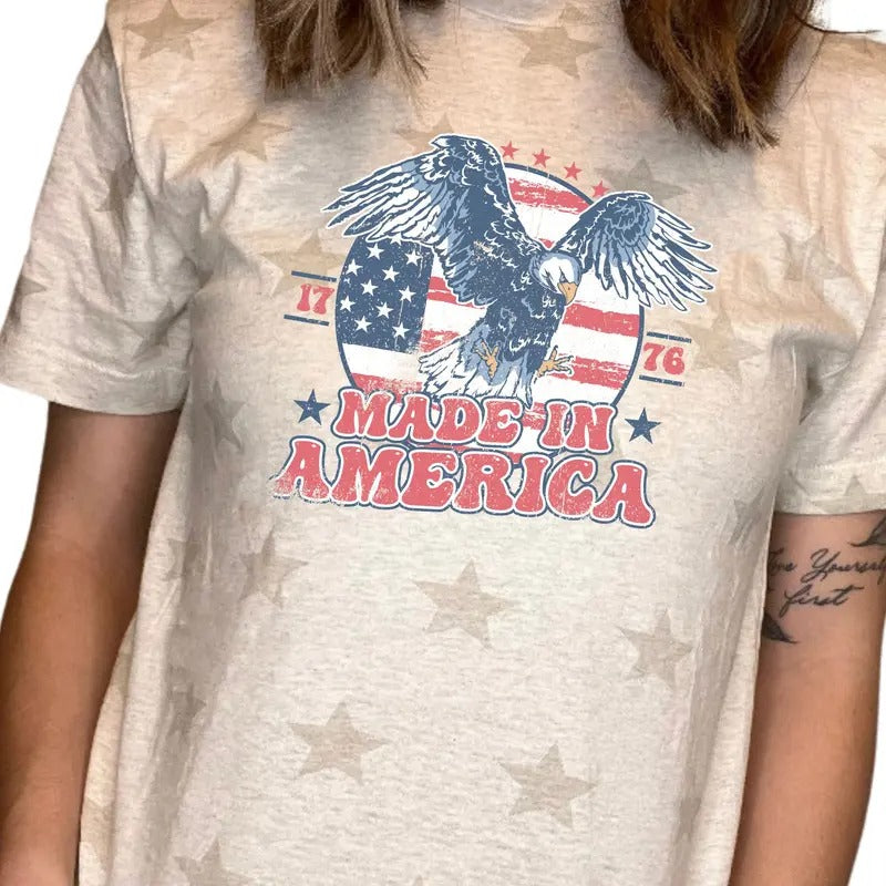 Unisex Made in America 1776 July 4th T-Shirt Hoodie Sweatshirt | PrintMintTees.com