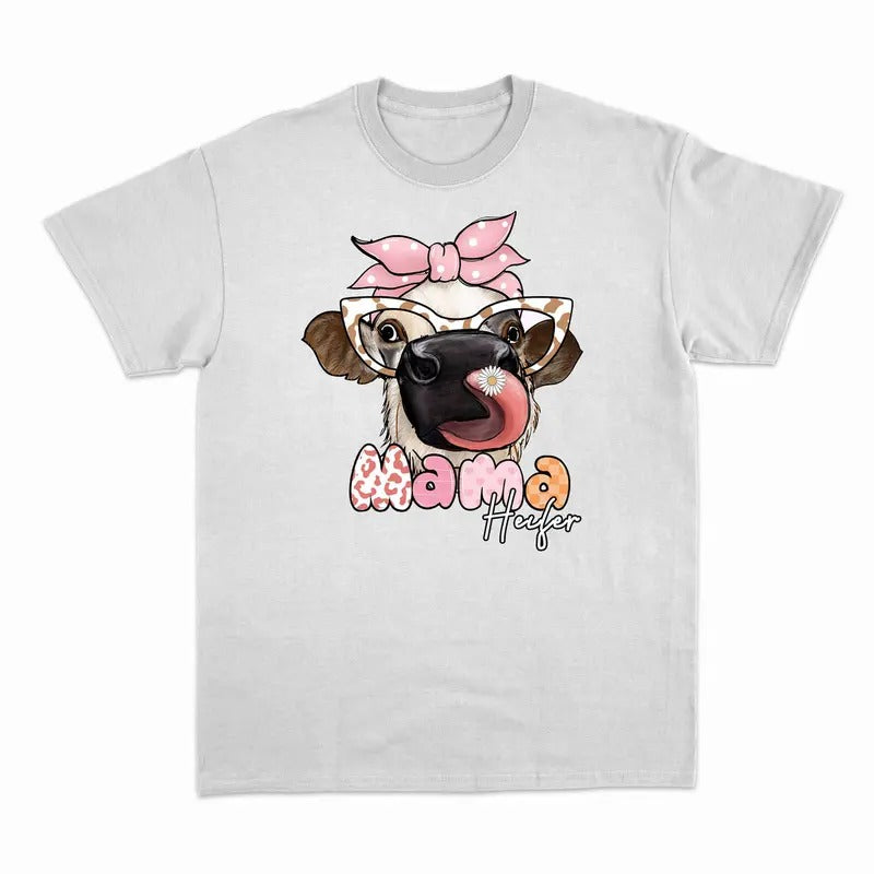 Unisex Mama Heifer Shirt, Highland Cow   T-Shirt  , Sweatshirt  and Hoodie | PrintMintTees.com