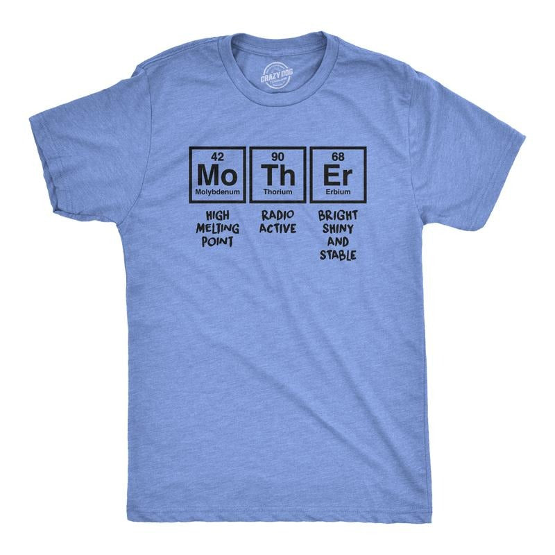 Unisex Mother Periodic Table T Shirt Funny Science Mothers Day Tee for Ladies Mens Funny T Shirts Cool Tees Soft Stylish...