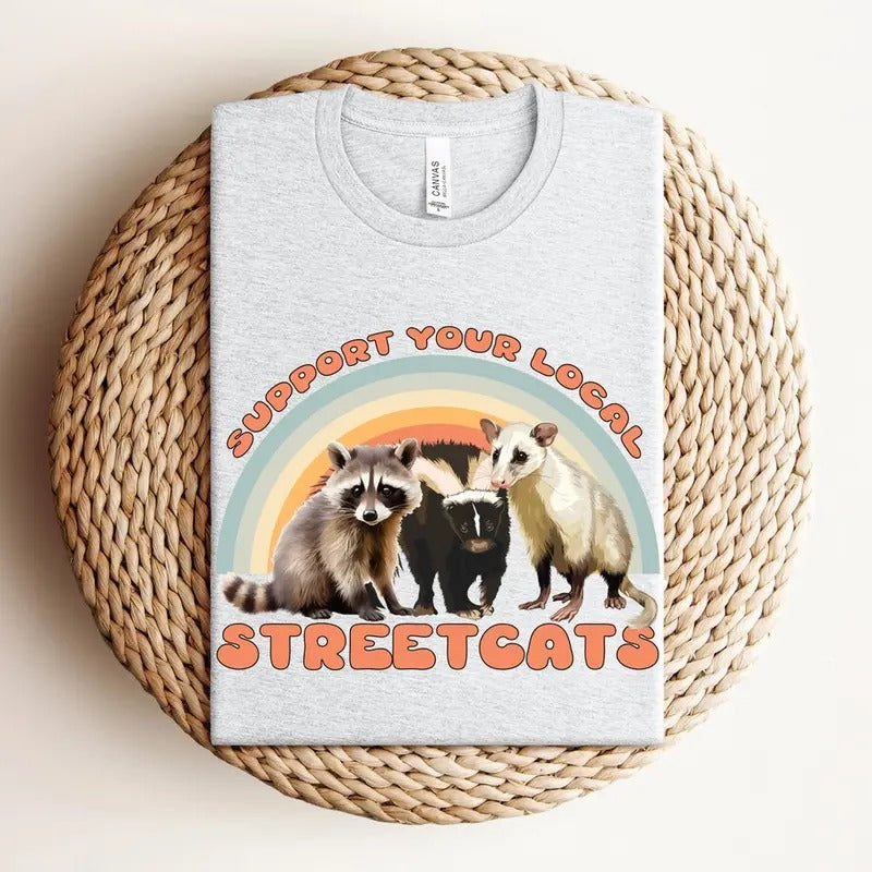 Unisex Street Cats Breathable Soft Stylish Streetwear Tshirt Hoodie Sweatshirt | PrintMintTees.com