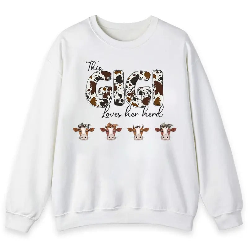 Unisex This Gigi Loves Her Herd  T-Shirt  , Sweatshirt  and Hoodie | PrintMintTees.com