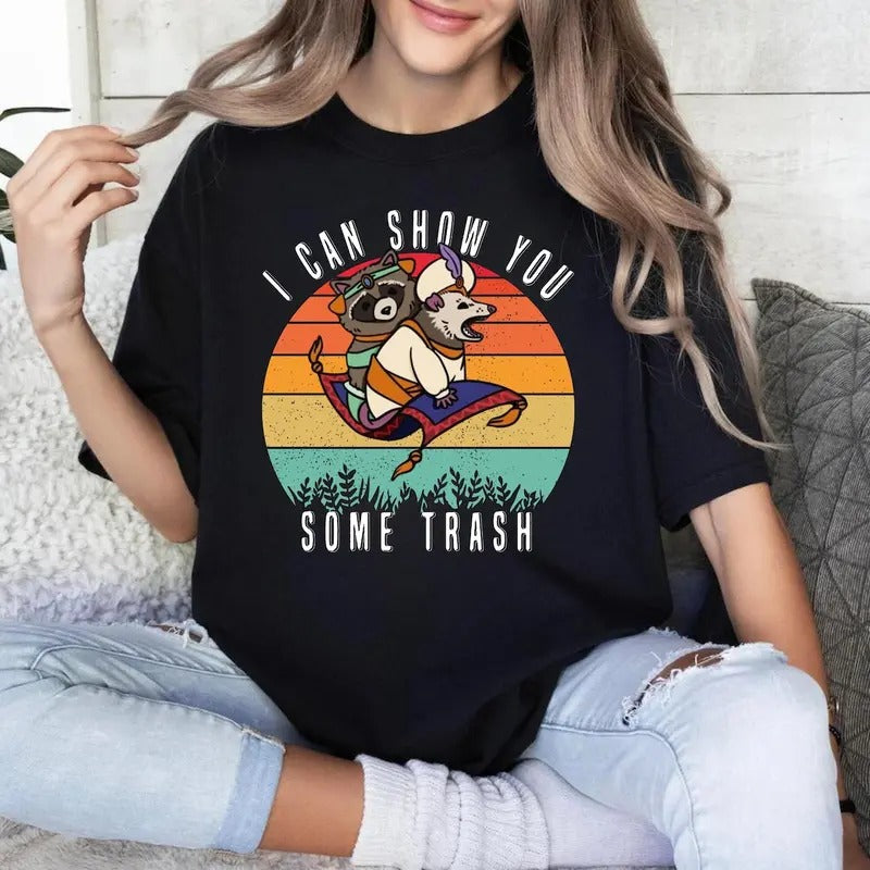 Unisex Vintage Aladdin Possum Raccoon Shirt Hoodie Sweatshirt | PrintMintTees.com