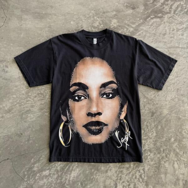 Unisex Vintage Sade TShirt Crewneck Shortsleeve Hoodie Sweatshirt | PrintMintTees.com