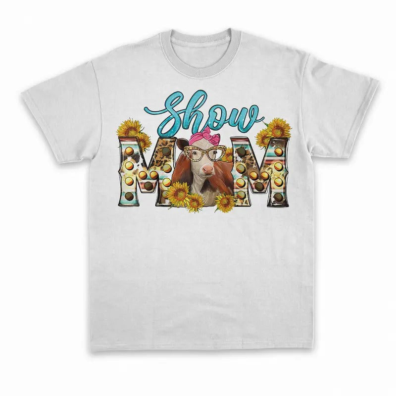 Unisex Western show mom cow  T-Shirt  , Sweatshirt  and Hoodie | PrintMintTees.com