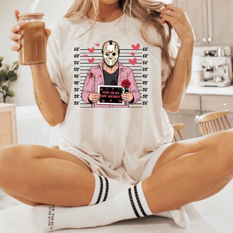 Unisex horror valentines shirts Hoodie Sweatshirt | PrintMintTees.com