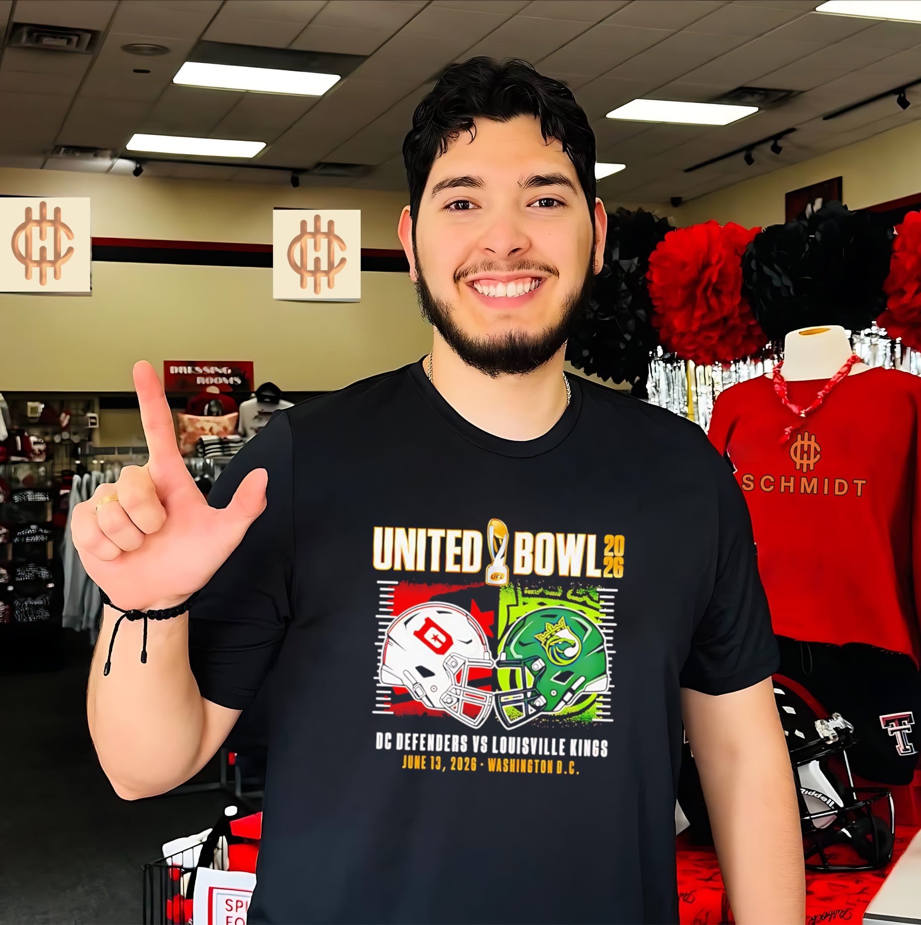 United Bowl 2026 DC Defenders vs Louisville Kings June 13 2026 Washington DC helmets shirt