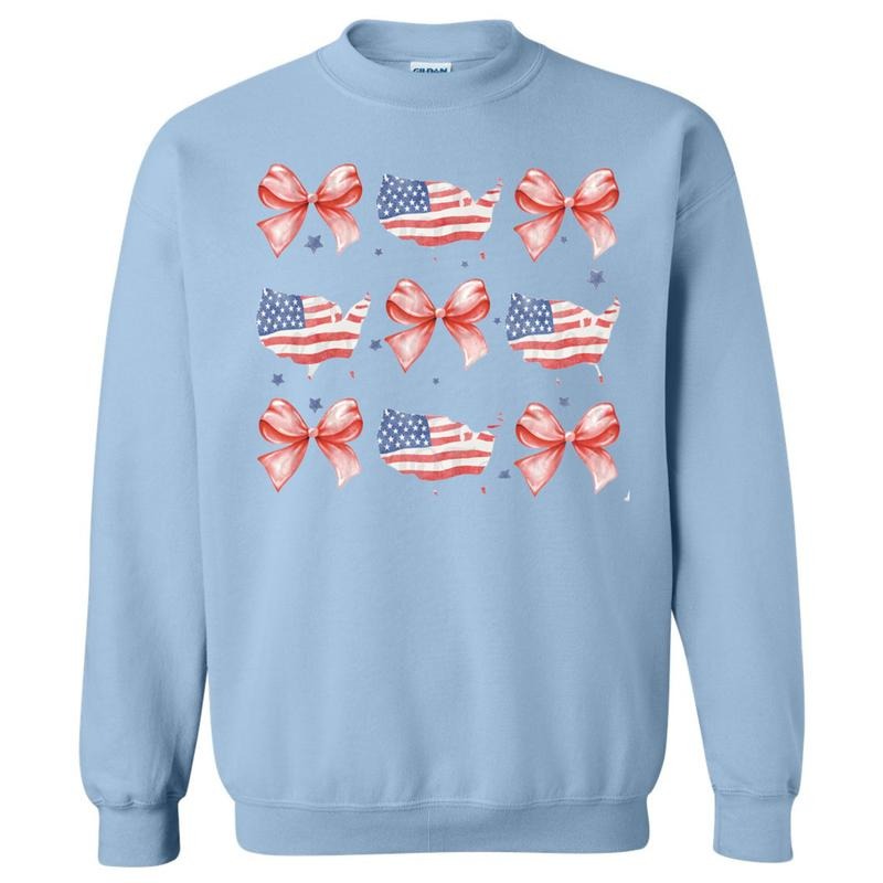 United States Bows Coquette Sweatshirt T-Shirts, Hoodie | PrintMintTees.com
