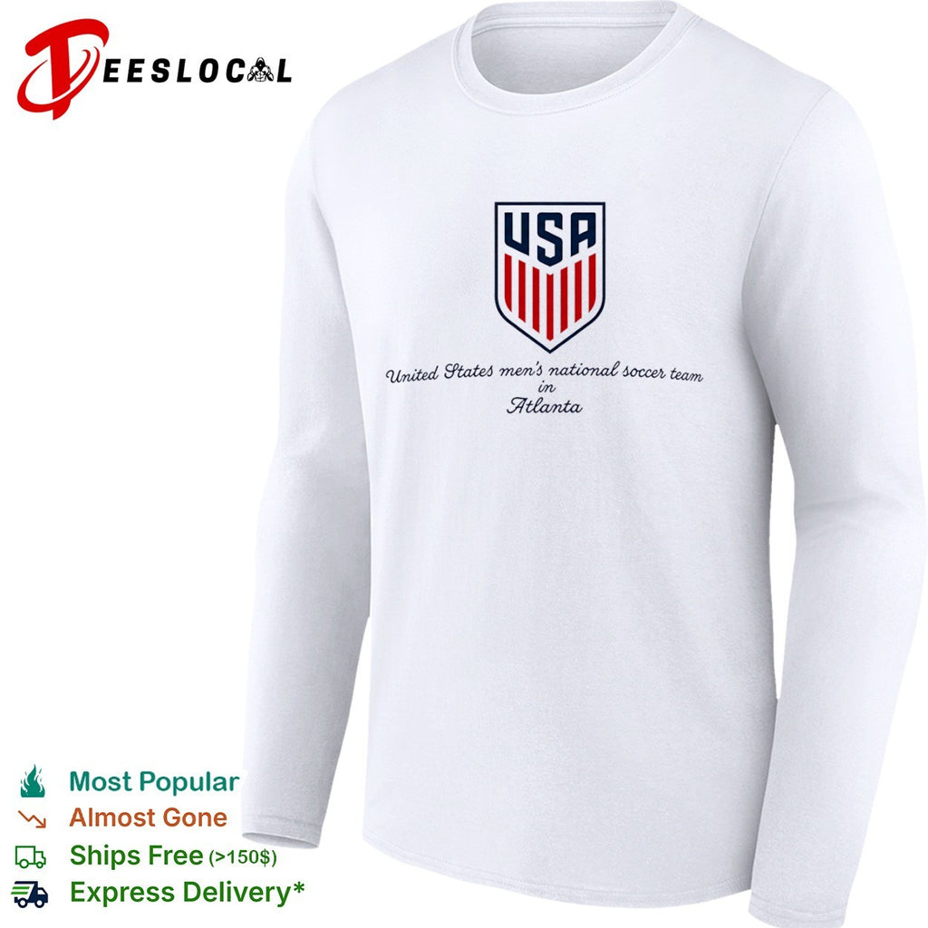 United States USA mens national soccer team crest in Atlanta shirt