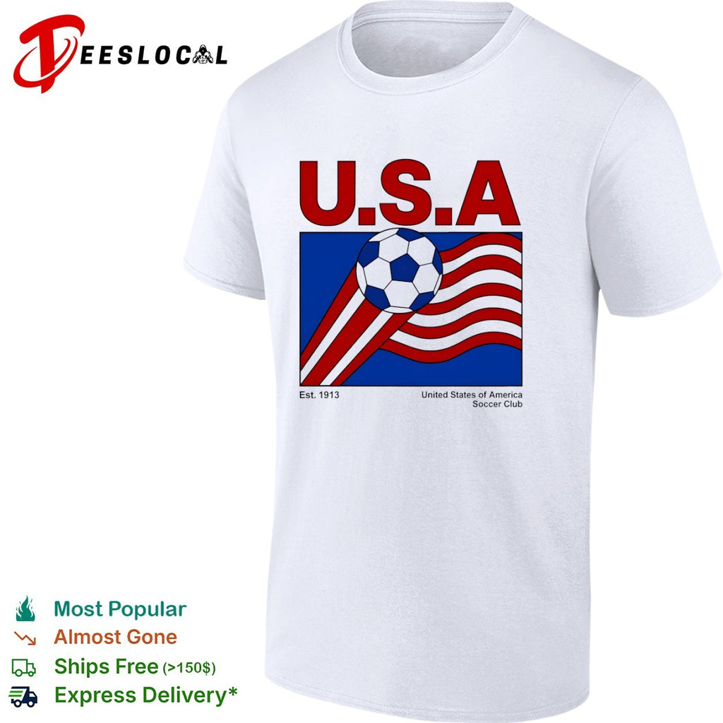 United States of America Soccer Club est 1913 vintage ball shirt
