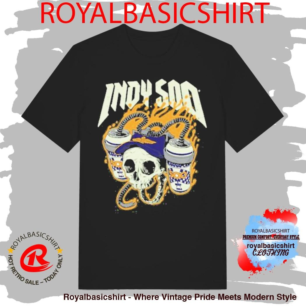 Unitedstateofindiana Indy 500 Skull Shirt
