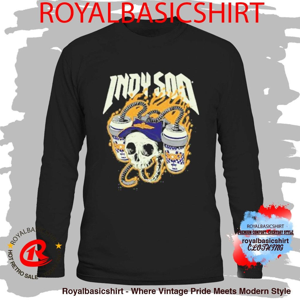 Unitedstateofindiana Indy 500 Skull Shirt