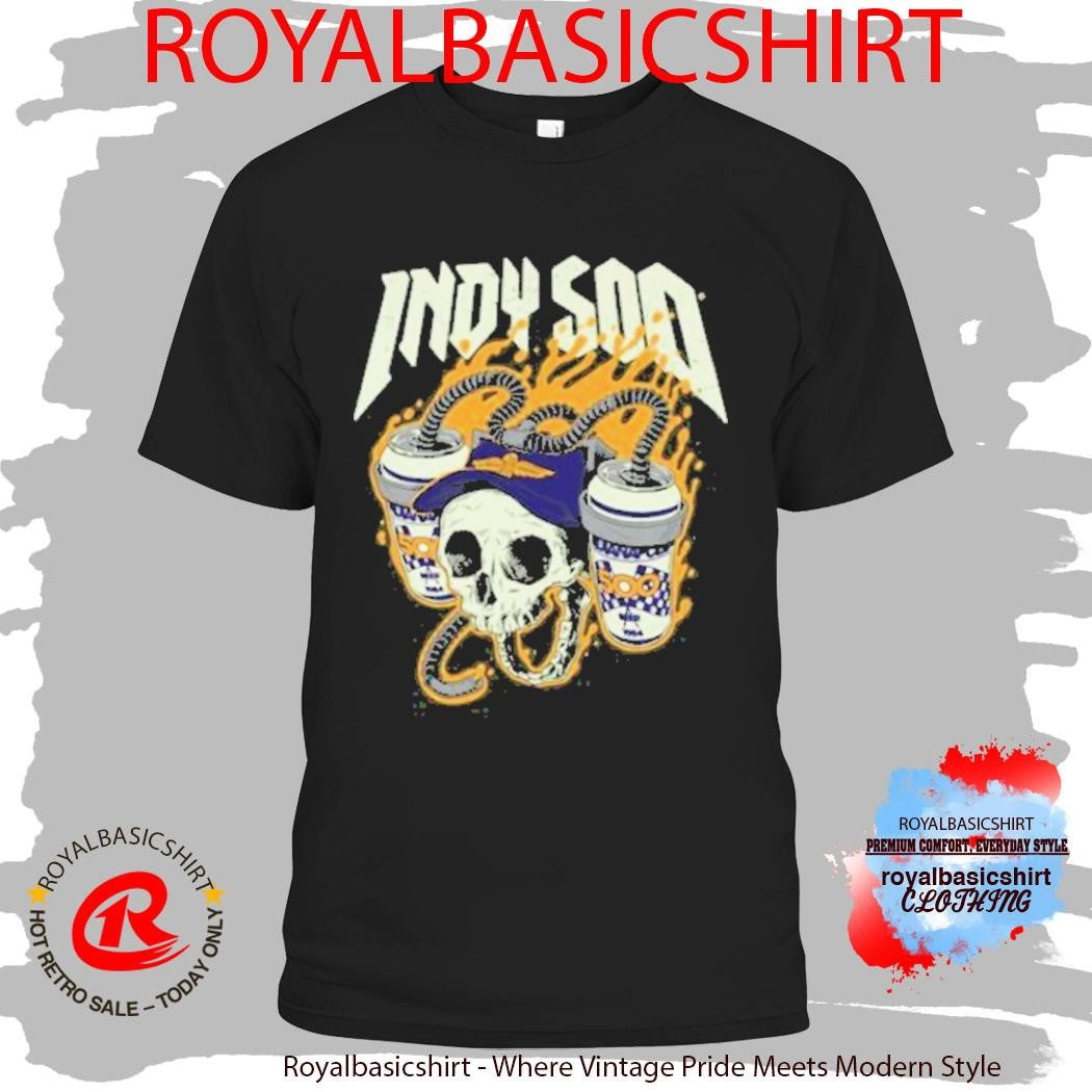 Unitedstateofindiana Indy 500 Skull Shirt