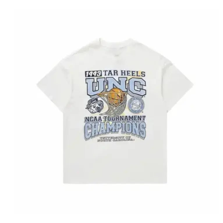 University Of North Carolina Tournament Champs NCAA Merch Menswear Top Underwear Tshirt Streetwear Man Tropical Crewneck...