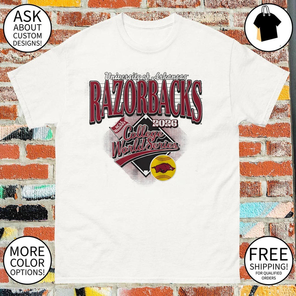 University of Arkansas Razorbacks Softball 2026 Women’s College World Series shirt