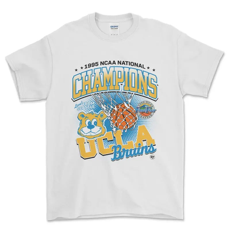 University of California Los Angeles National Champs 1995 NCAA T-Shirt, graphic vintage sports tees for men Hoodie Sweatshirt