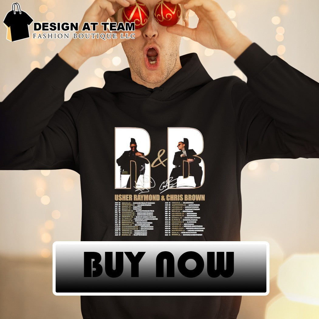 Usher Raymond and Chris Brown Tour R and B Concert Dates shirt