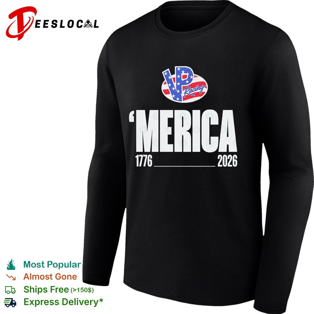 VP Racing ‘Merica 1776 2026 Patriotic Logo American Flag Inspired Racing shirt