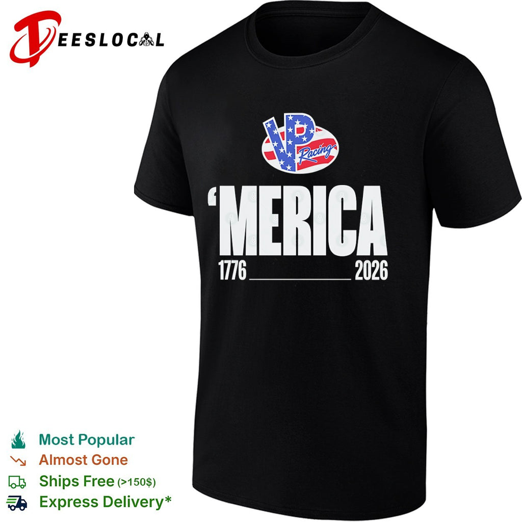 VP Racing ‘Merica 1776 2026 Patriotic Logo American Flag Inspired Racing shirt