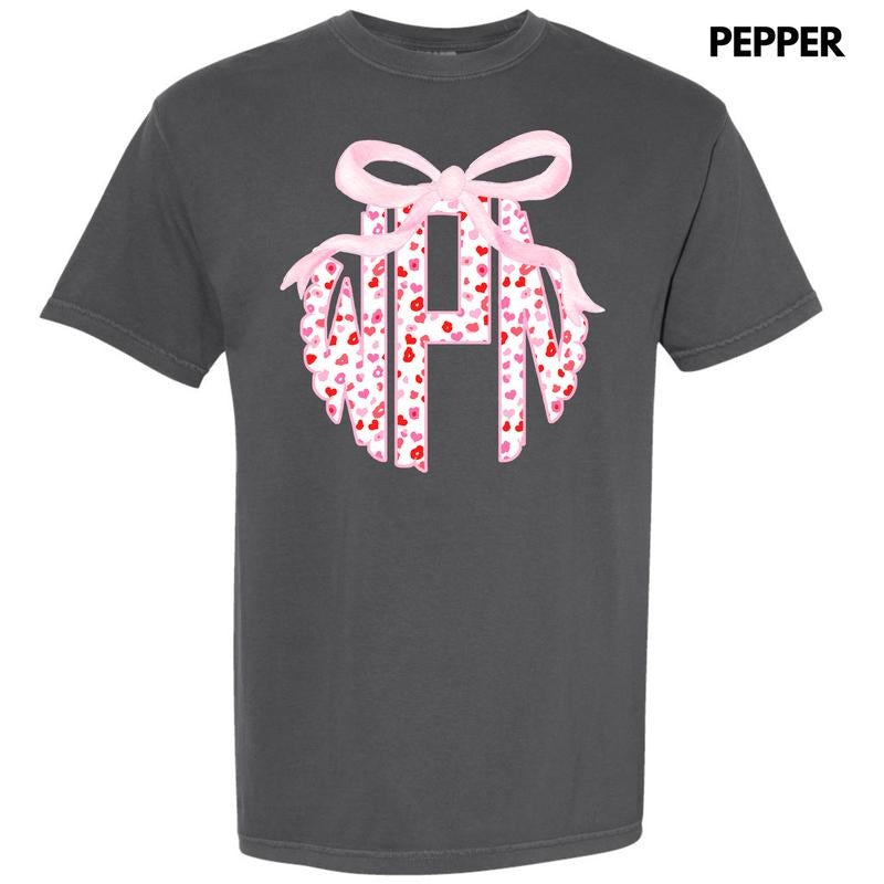 Valentine Cheetah Monogram Comfort Colors T-Shirt 'NLB' Hoodie, Sweatshirt | PrintMintTees.com