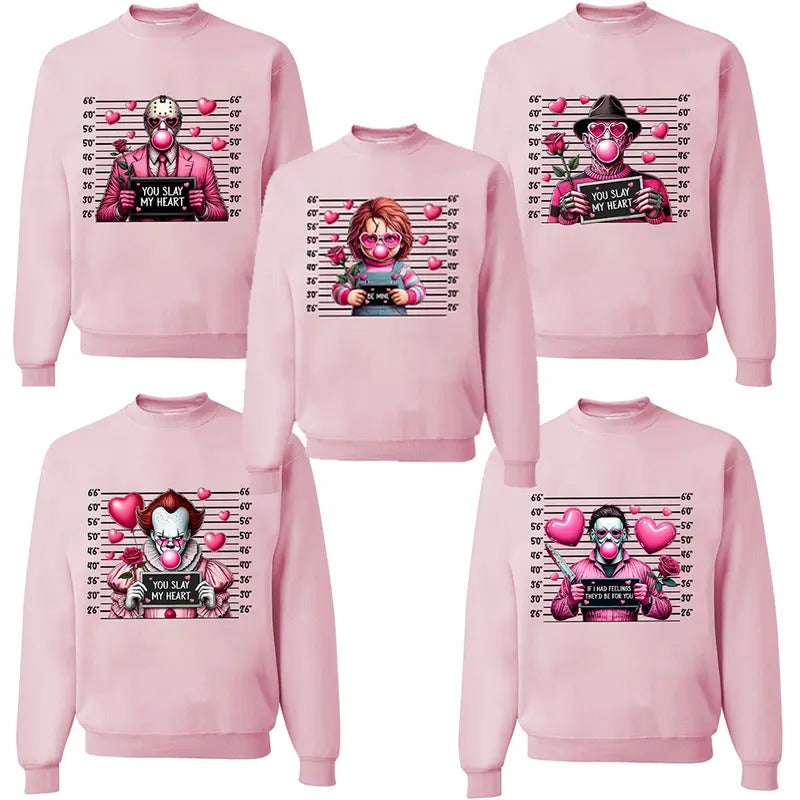 Valentine Horror Shirt, Valentinesday Movies Shirt, VLT Graphic Tee Hoodie Sweatshirt | PrintMintTees.com