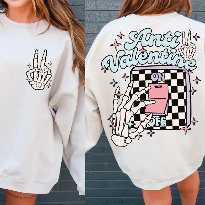 Valentine On Off Day Valentine Sarcastic Funny shirt Hoodie Sweatshirt | PrintMintTees.com