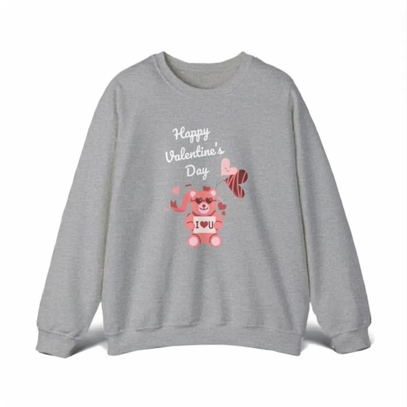 Valentine's Bear Sweatshirt For Women Shirt Hoodie | PrintMintTees.com